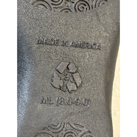 Okabashi Women's Venice Slide Sandal Size M L 8 9 Black Rubber Jelly Flip Flop‎ - Picture 8 of 8